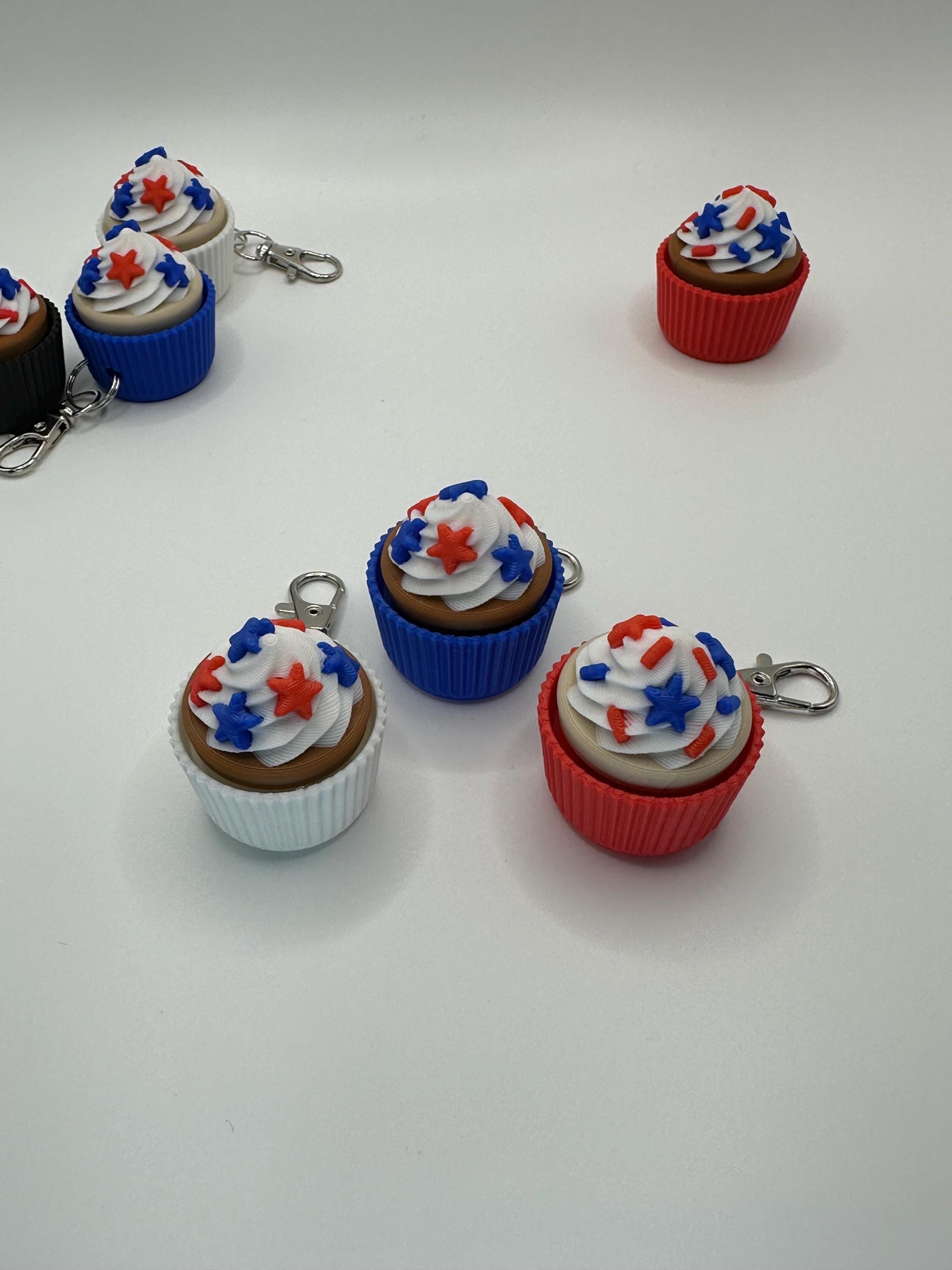 Patriotic Cupcake Clicker Fidgets!