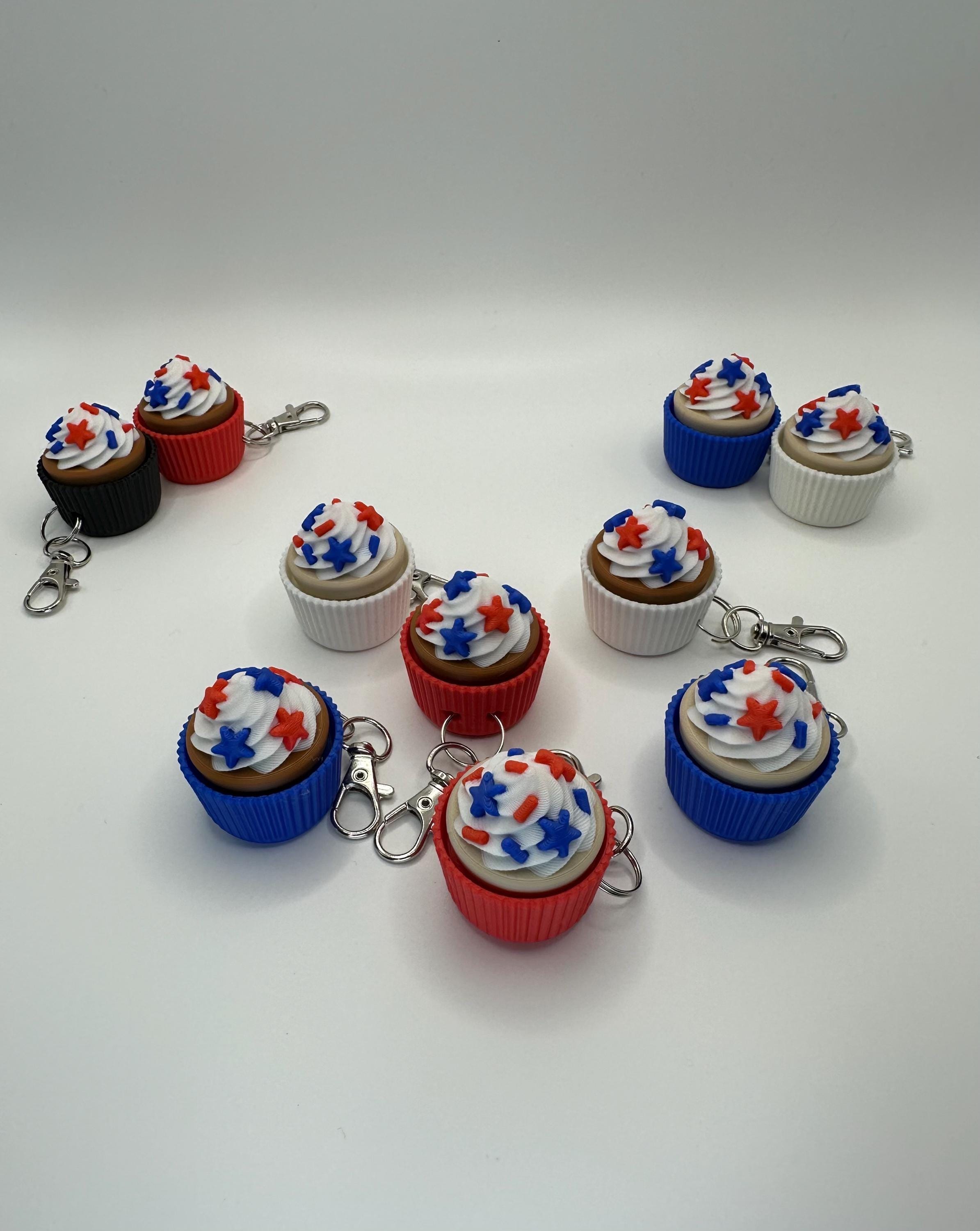 Patriotic Cupcake Clicker Fidgets!