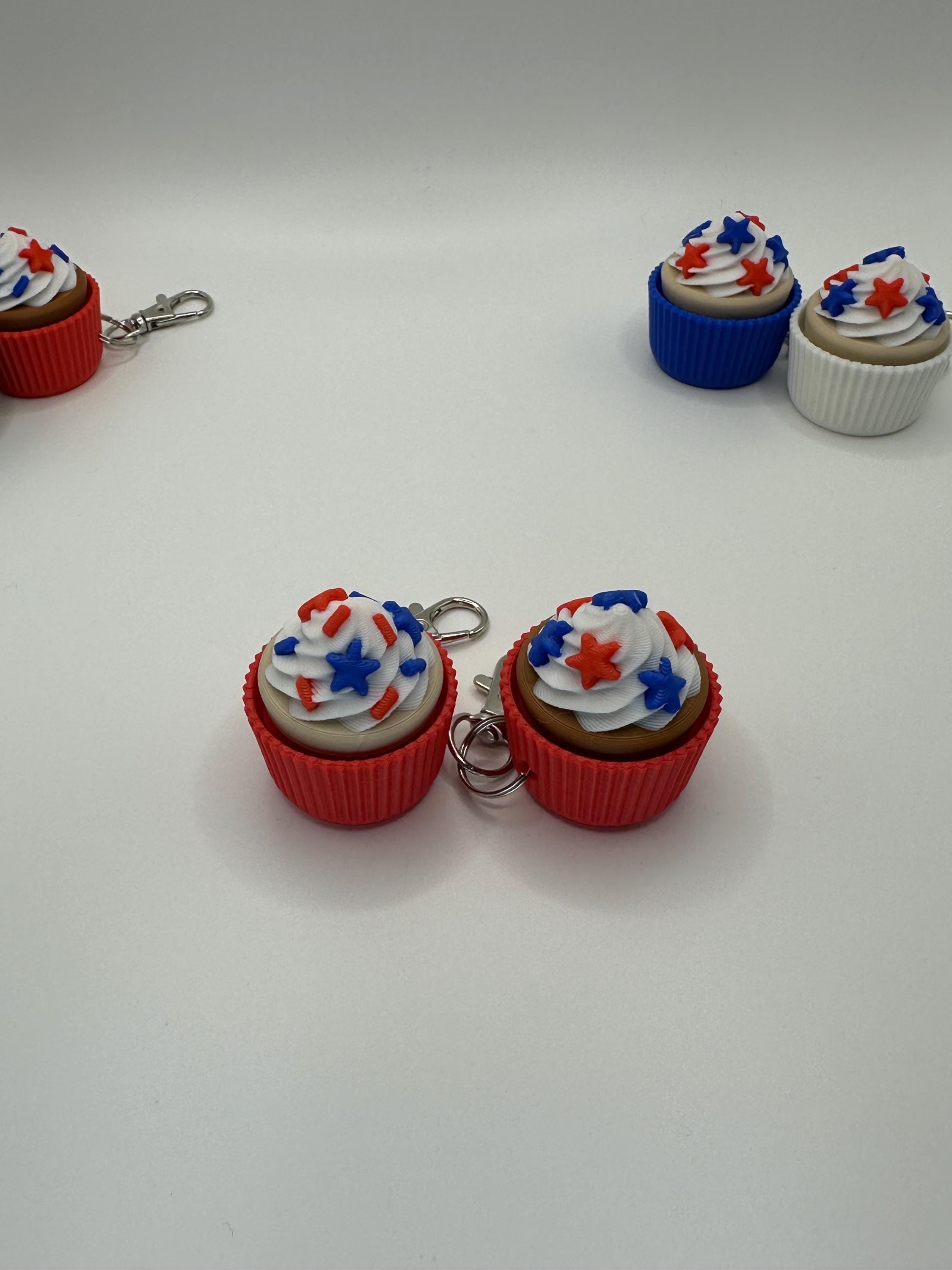 Patriotic Cupcake Clicker Fidgets!