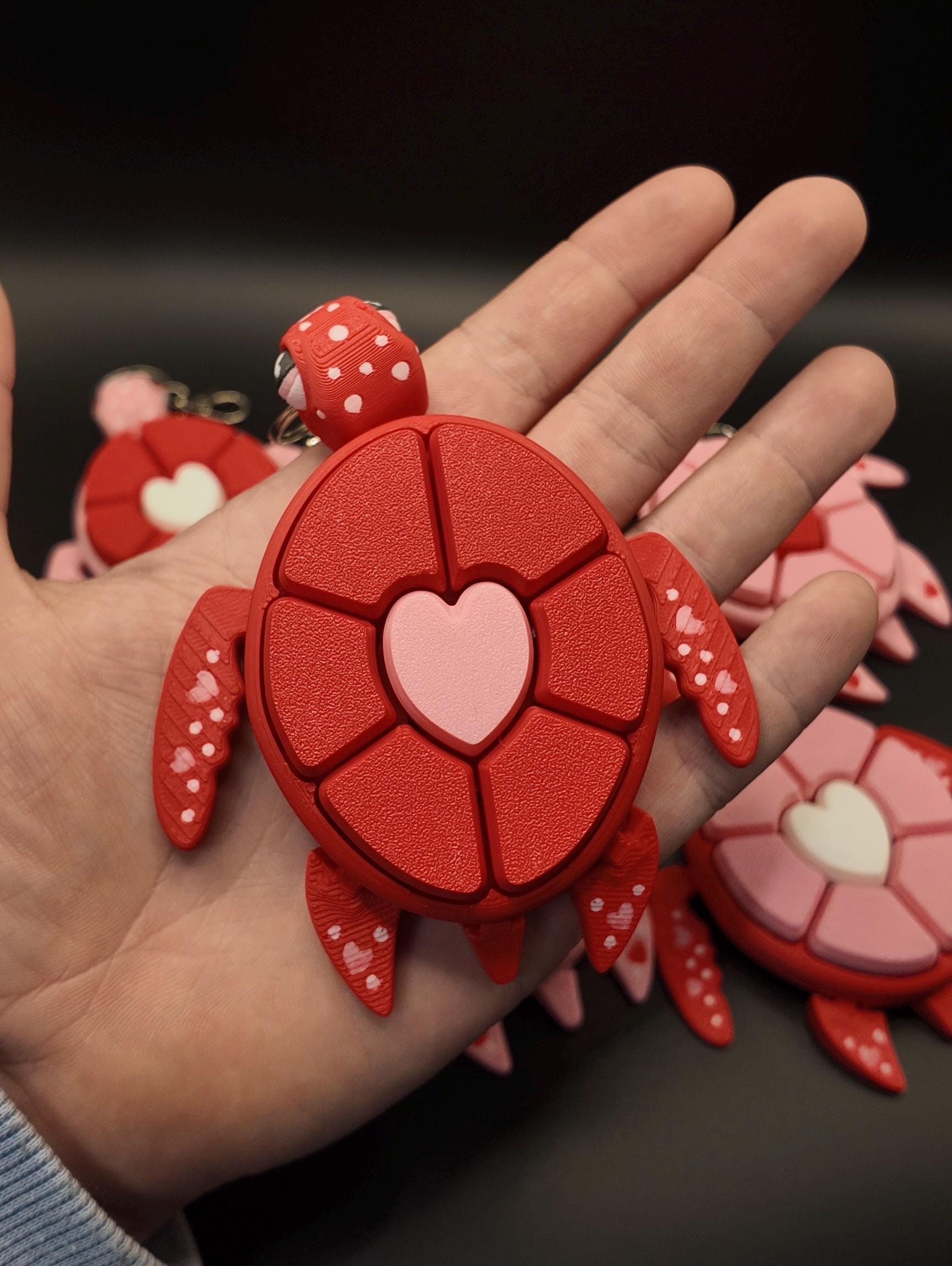 Large Valentine's Day Turtle Clicker Fidgets!