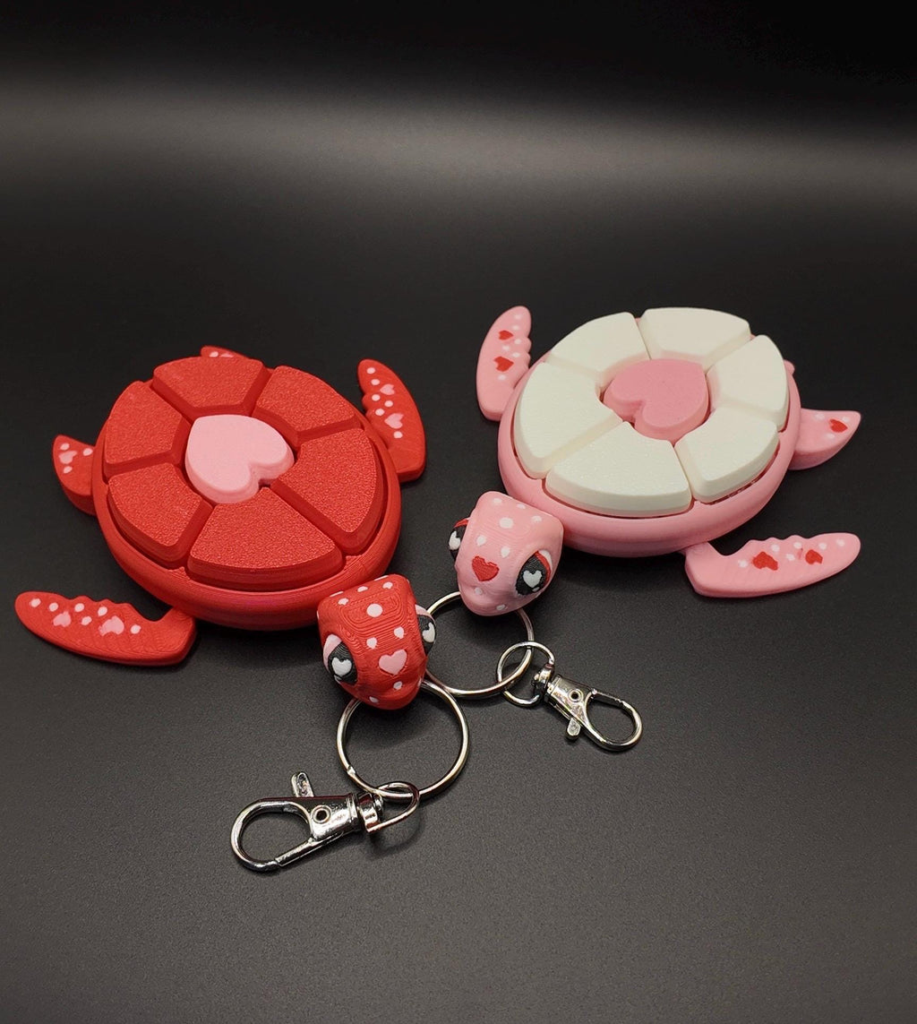 Large Valentine's Day Turtle Clicker Fidgets!