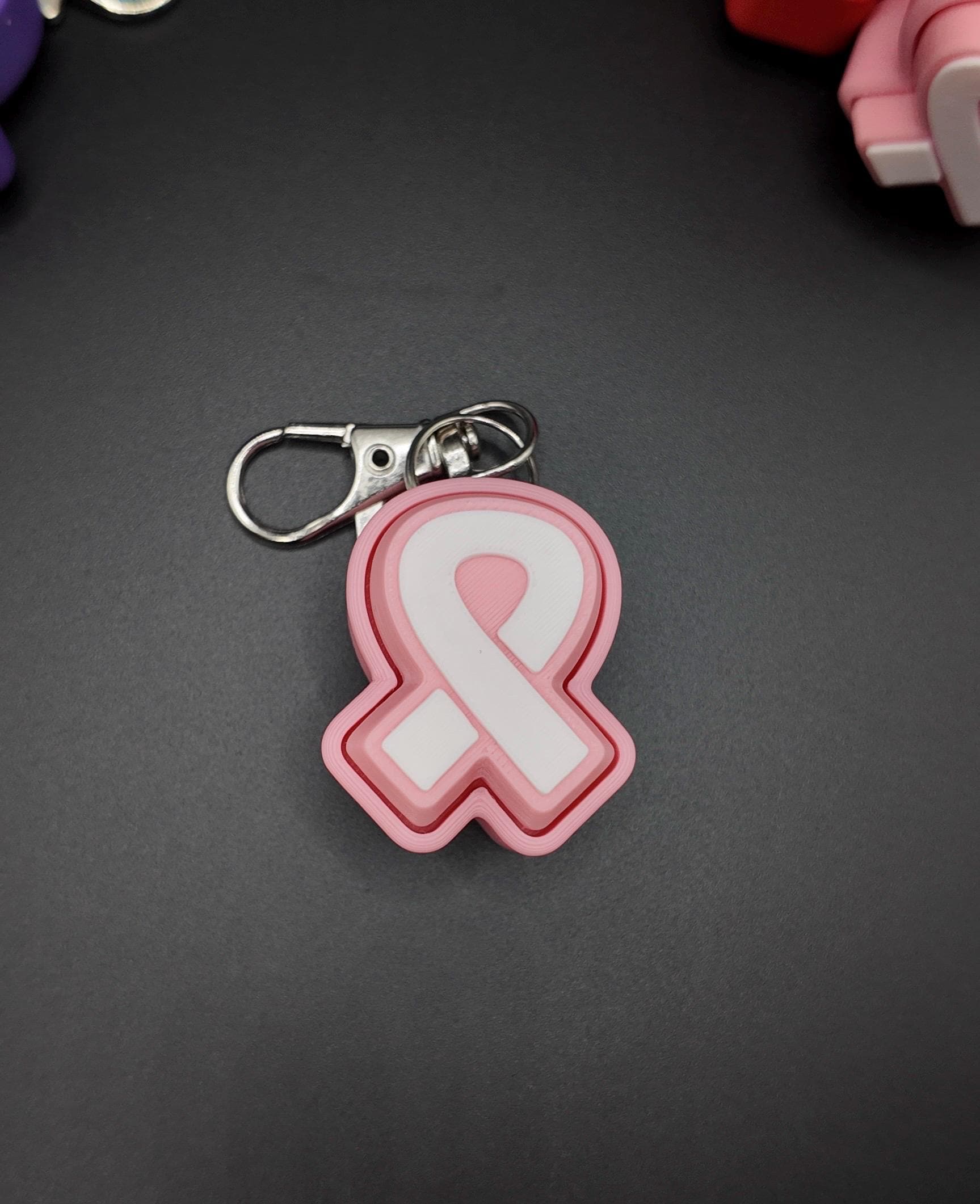 Cancer Awareness Ribbon Clicker Fidgets!