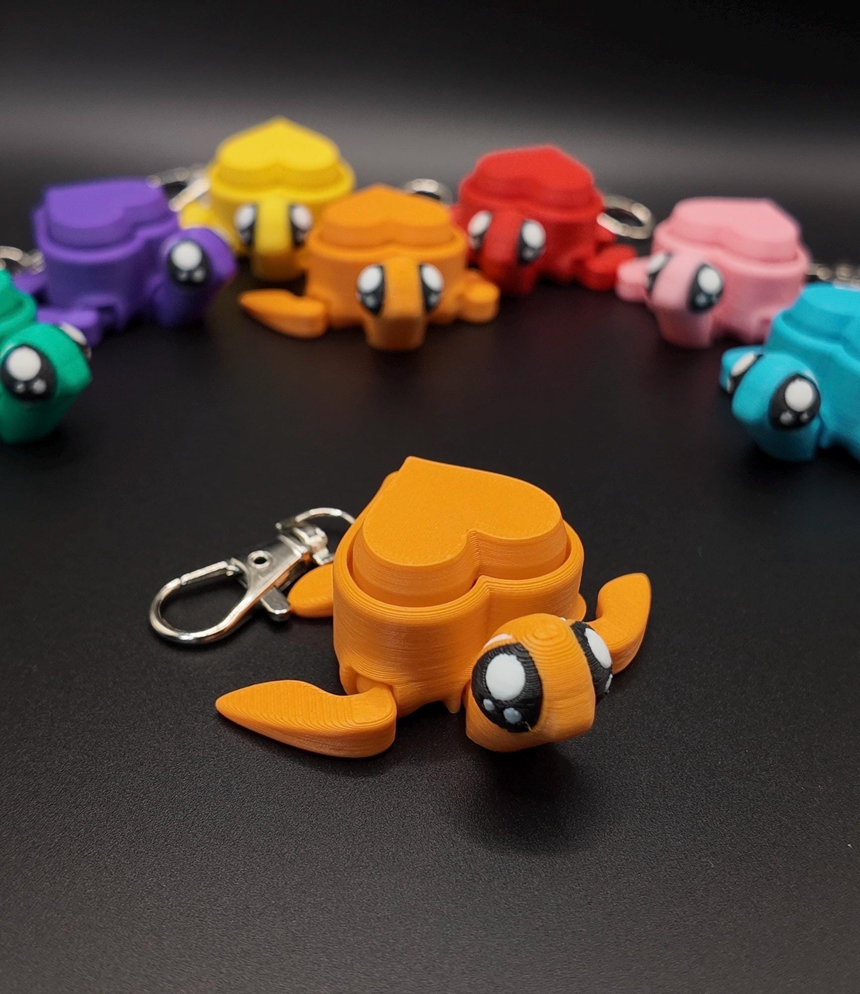 Articulated Turtle Heart Clicker Fidgets!