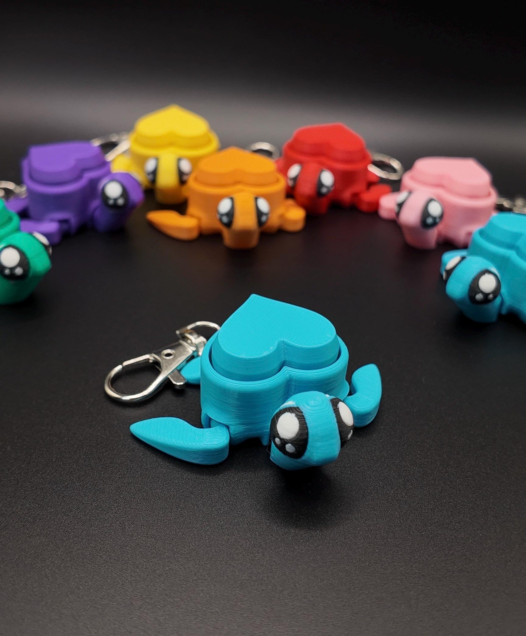 Articulated Turtle Heart Clicker Fidgets!