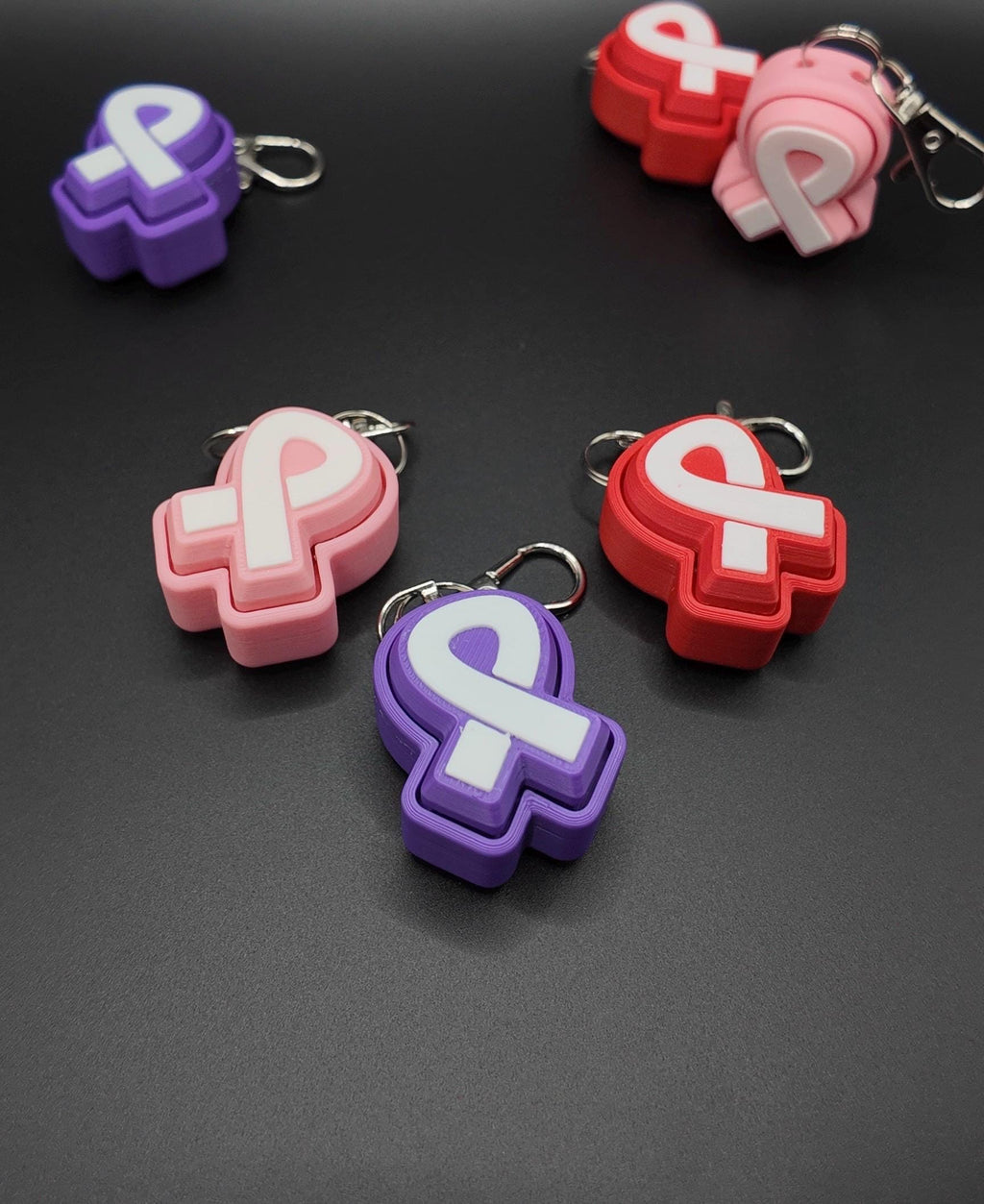 Cancer Awareness Ribbon Clicker Fidgets!