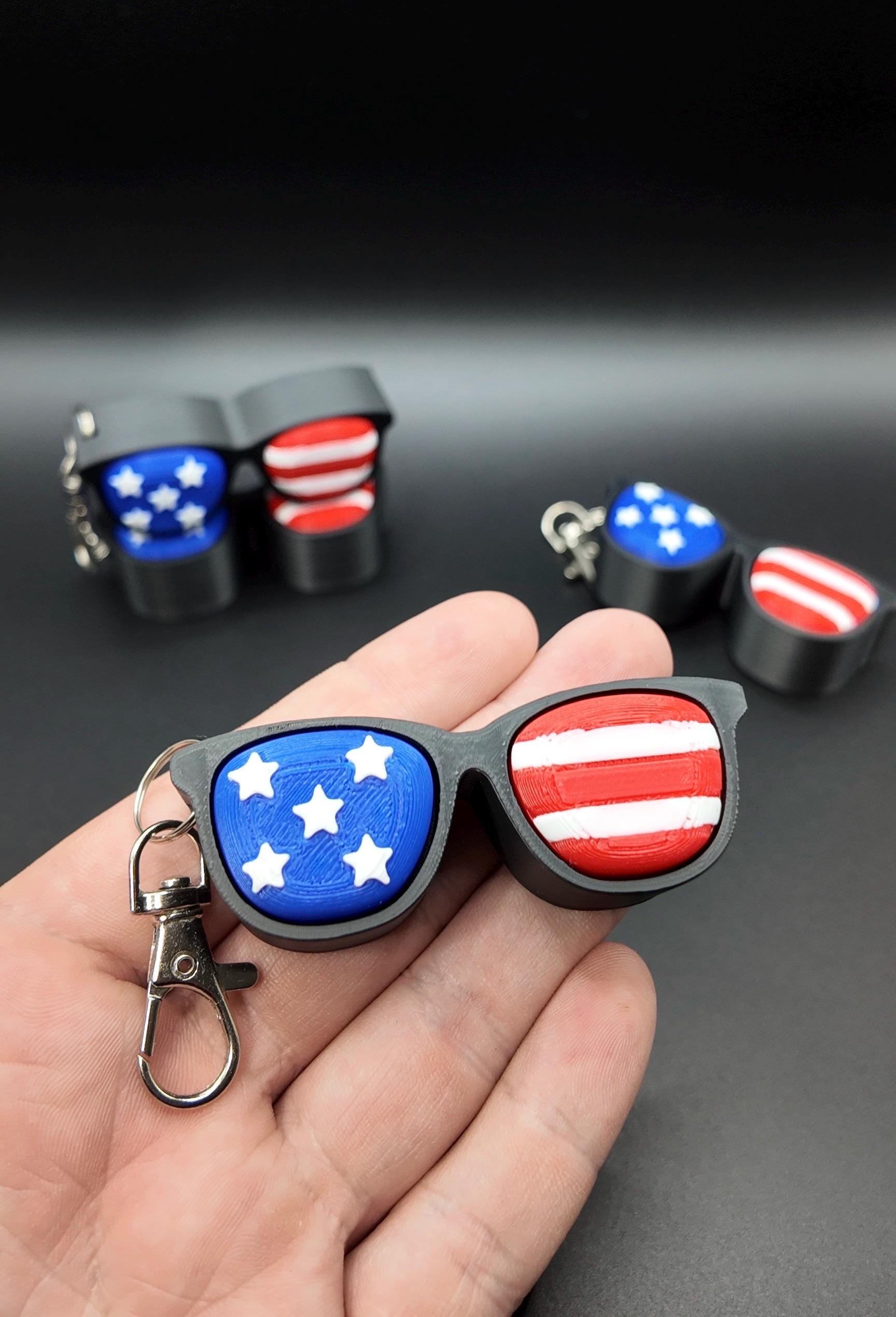 4th of July Sunglasses Clicker Fidgets!