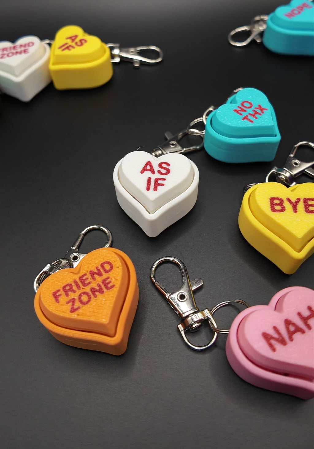 Anti-Valentines Conversation Hearts Clicker Fidgets!