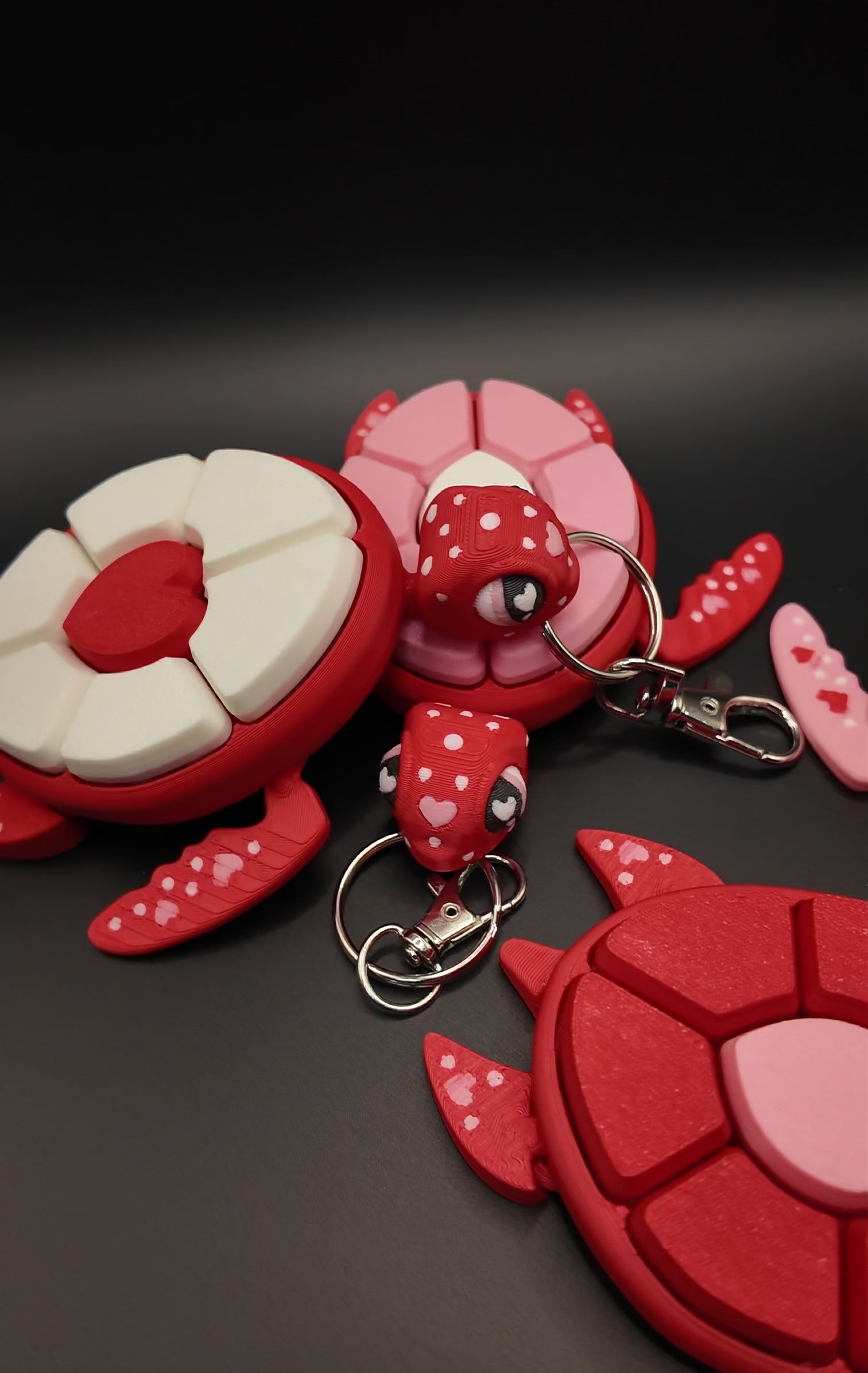 Large Valentine's Day Turtle Clicker Fidgets!